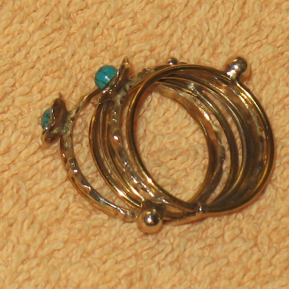 LQQK SEVEN STACKABLE VICTORIAN STYLE RING SIZE 8 - Picture 2 of 2